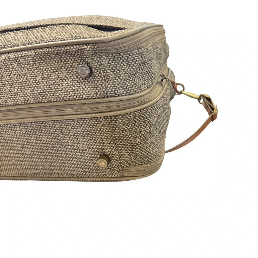 Hartmann Tweed Travel Bag Unisex OS‎ Tan Brown Vintage Belting Leather Carryon